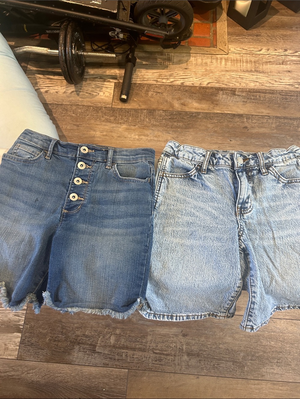 Kids Denim Shorts - Light & Medium Blue Twin Pack
